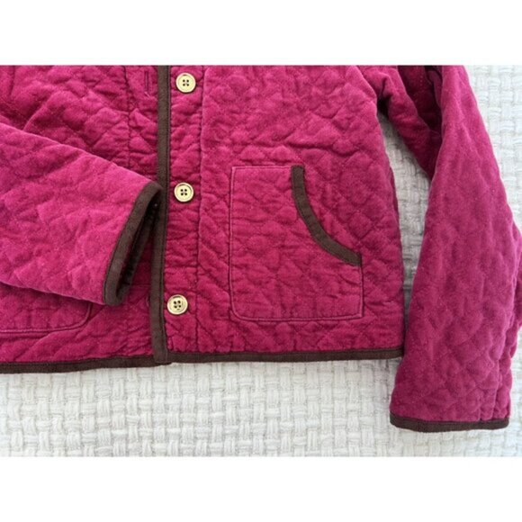 Janie And Jack Fuchsia Pink Quilted Jacket - Picture 3 of 9
